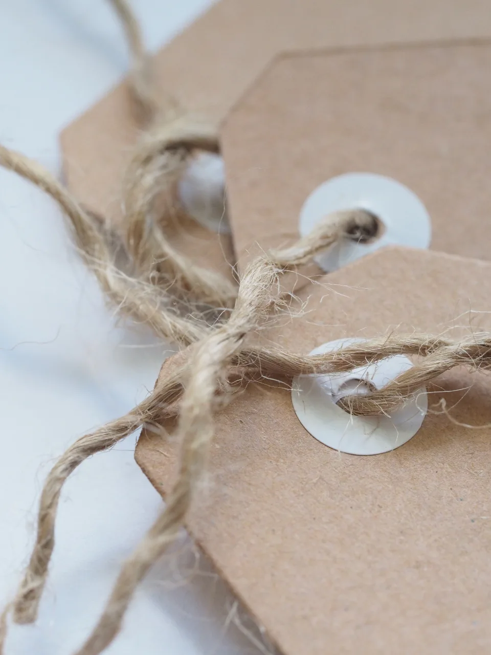 A parcel tied with twine